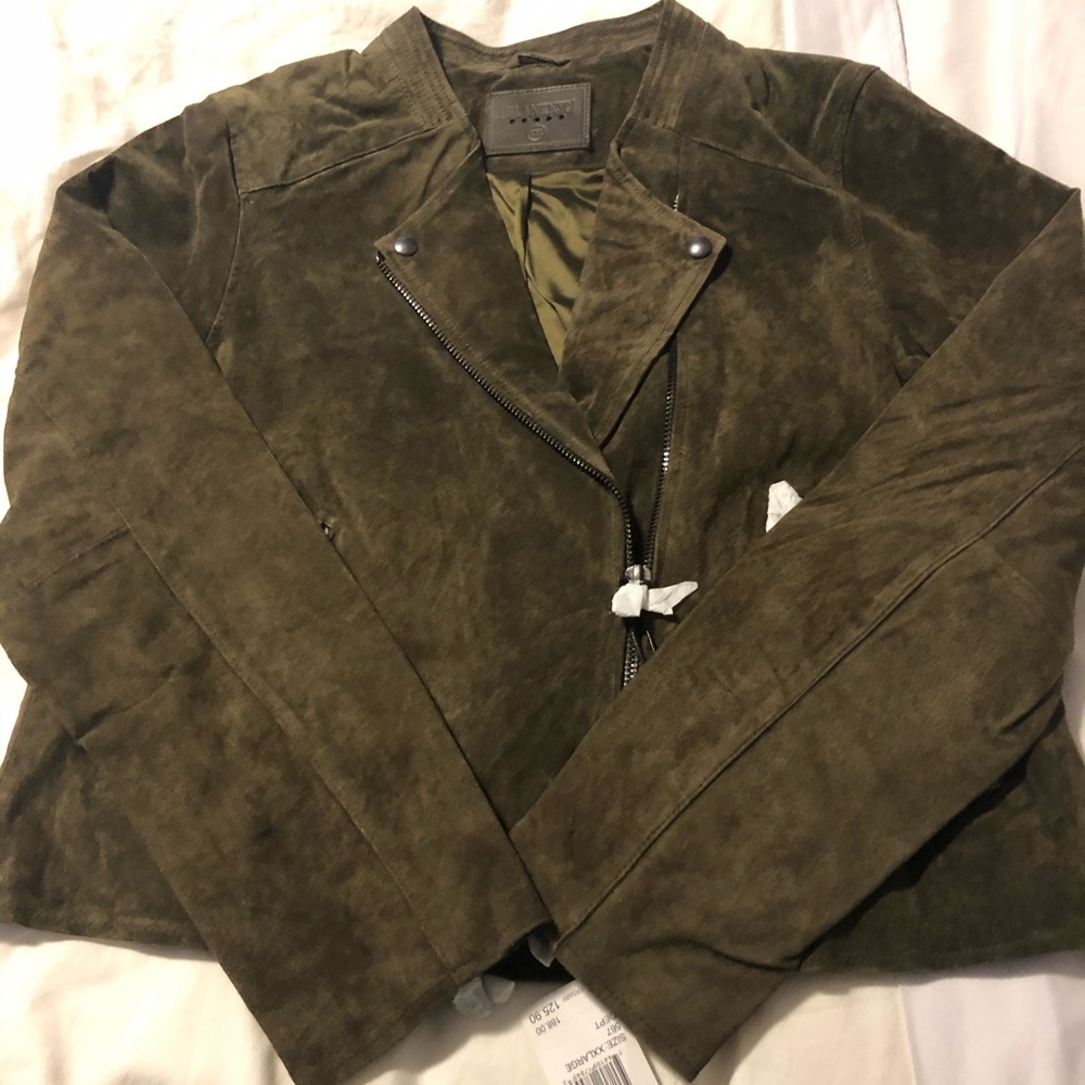 BLANKNYC Denim No Limit Suede Moto Jacket - Picture 5 of 6